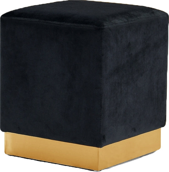 Carter Square Ottoman Black