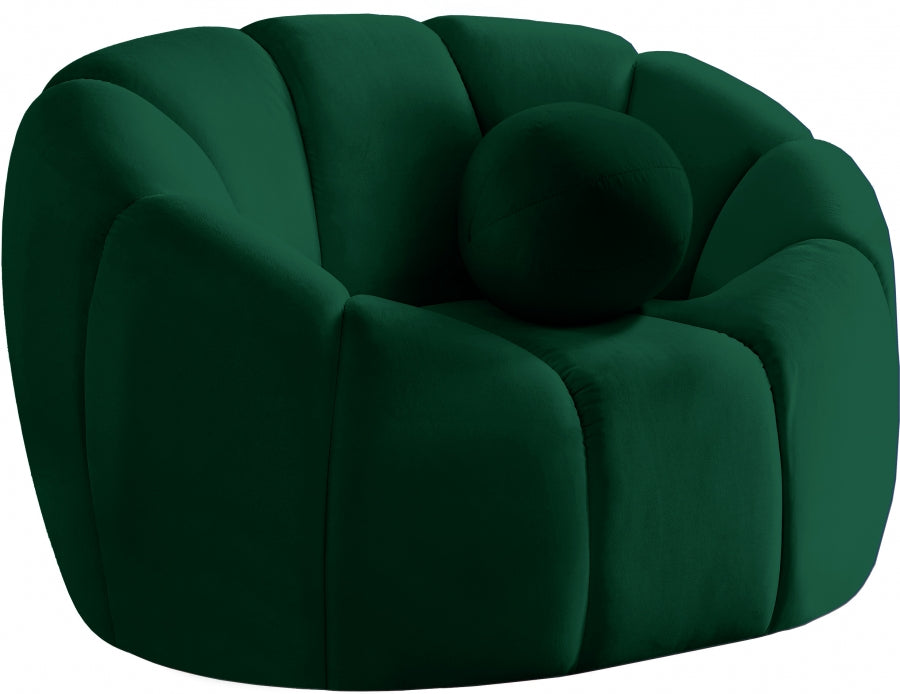Marcy Bouclé Sofa Armchair Evergreen