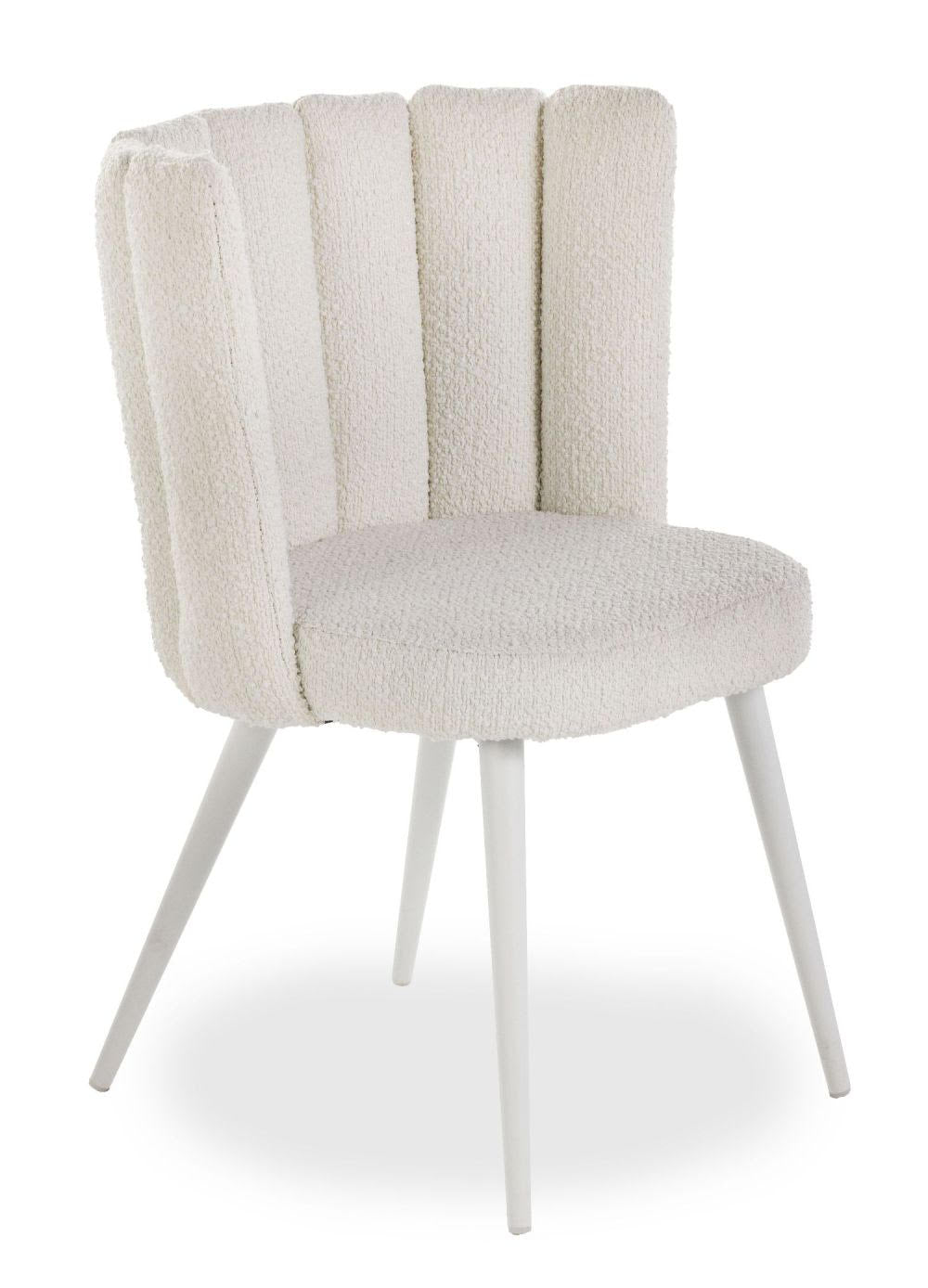 Taylor Bouclé Chair White
