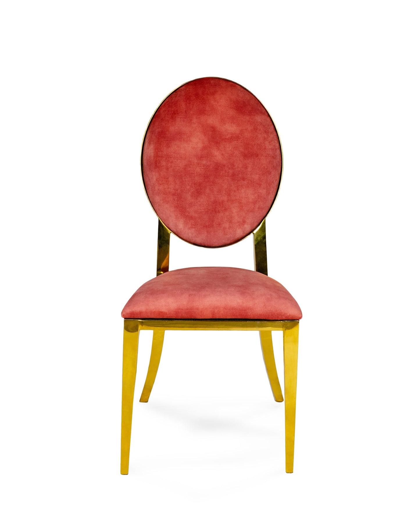 Marie Chair Gold - Coral