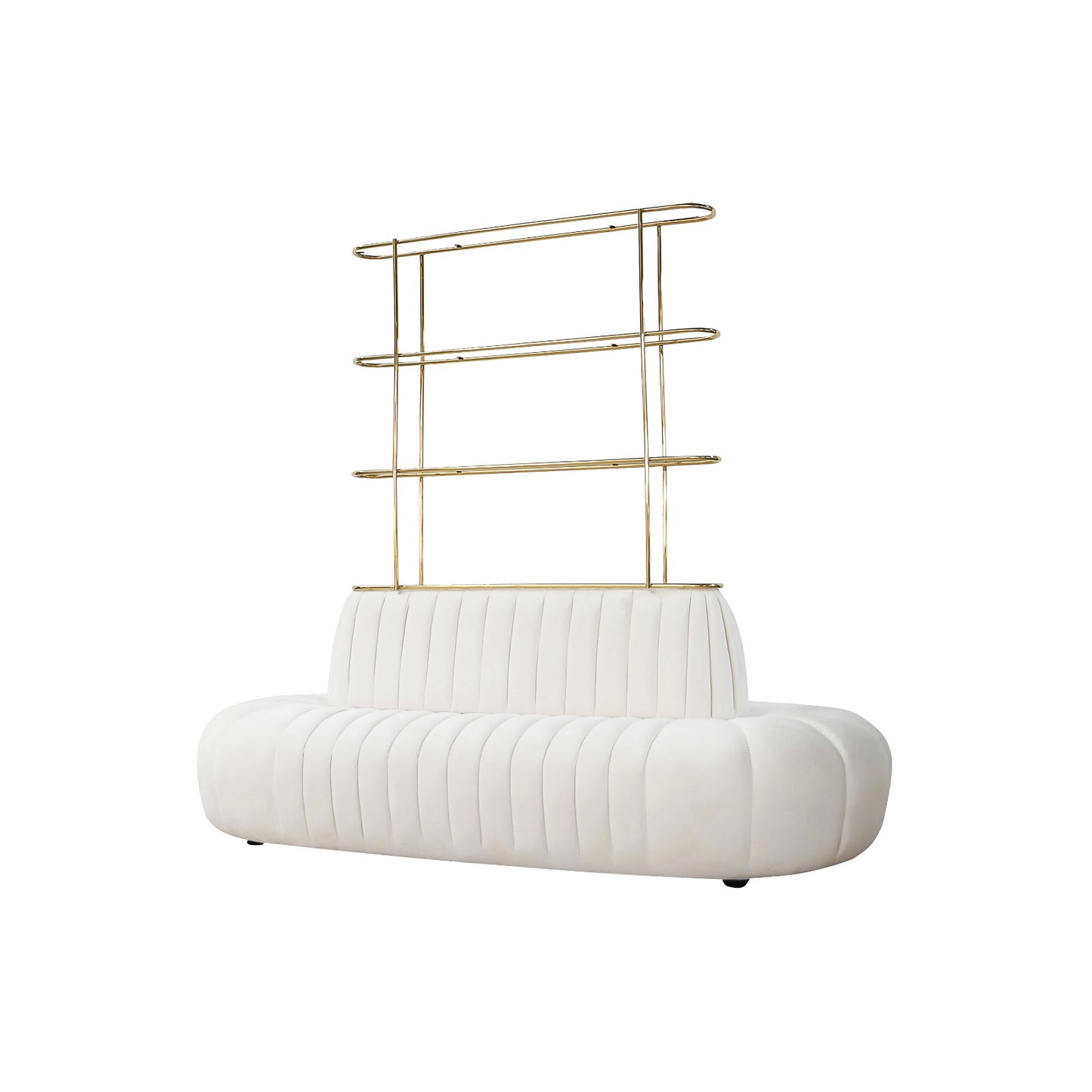 Oval Borne White With Shelf