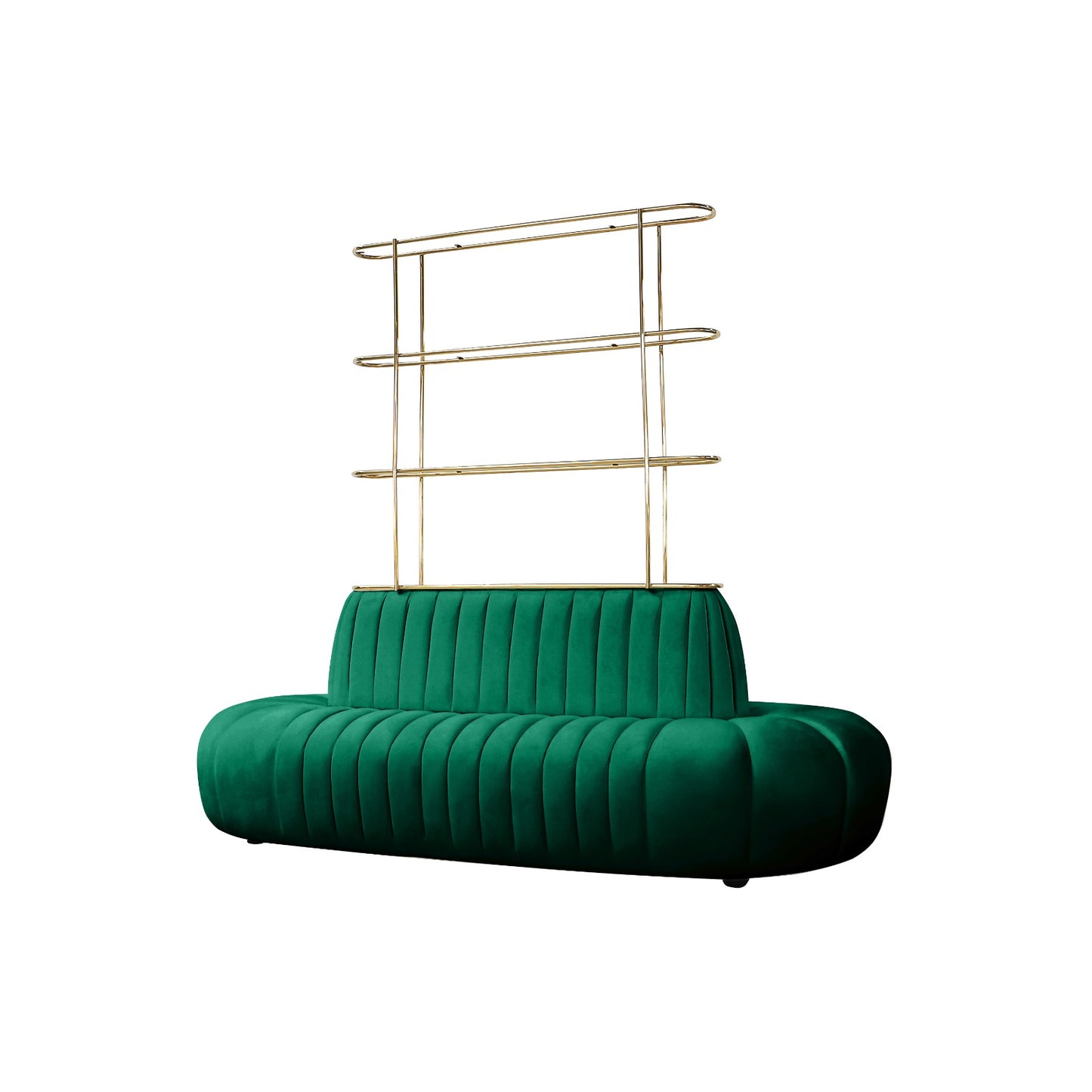 Oval Borne Emerald Green With Shelf