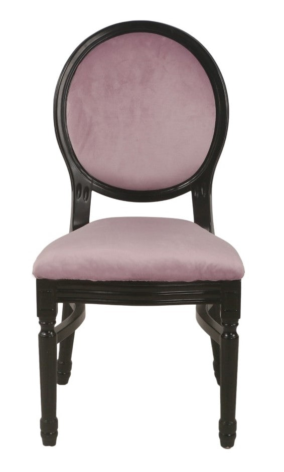 Ami Black Chair - Lilac