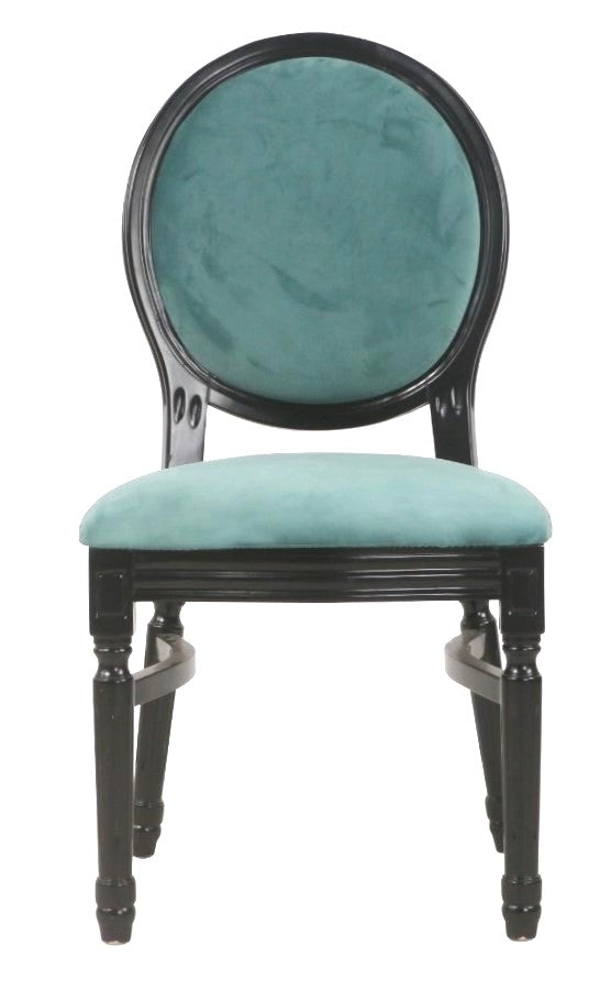 Ami Black Chair - Sage Green
