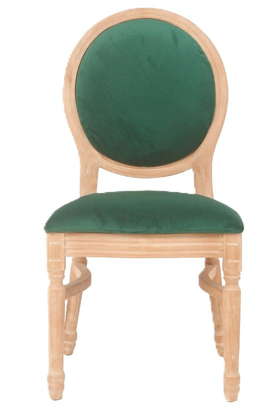 Ami Natural Chair - Emerald Green