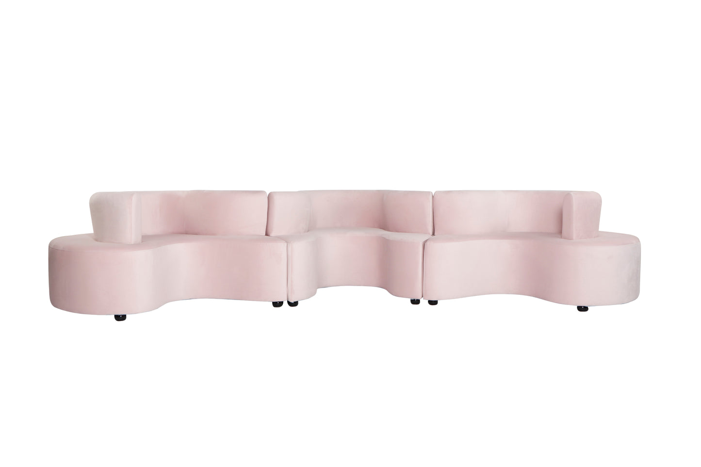 Serpentine Sofa Blush