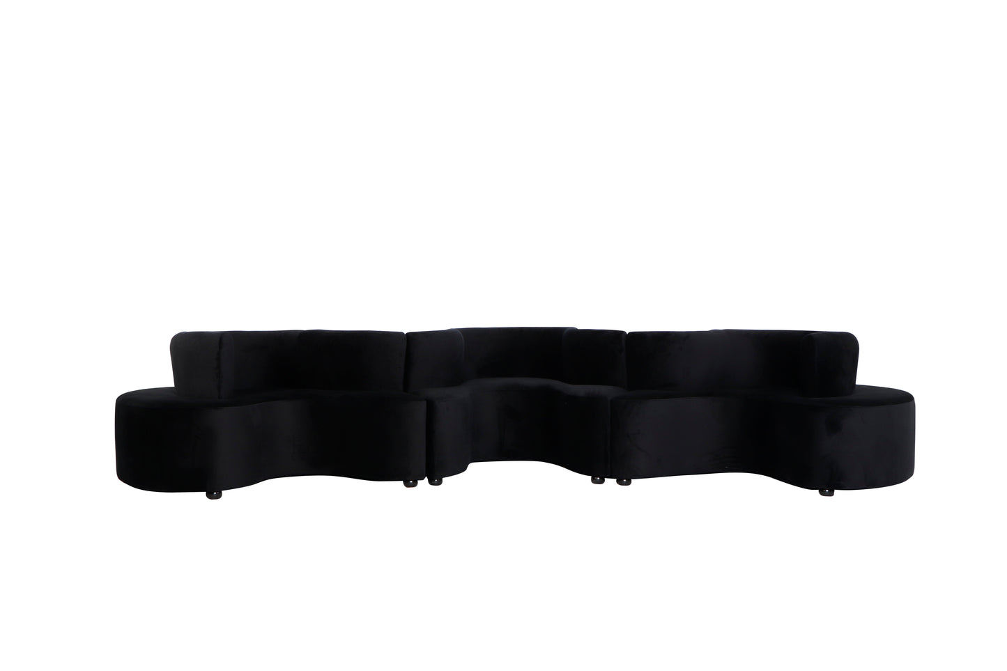 Serpentine Sofa Black