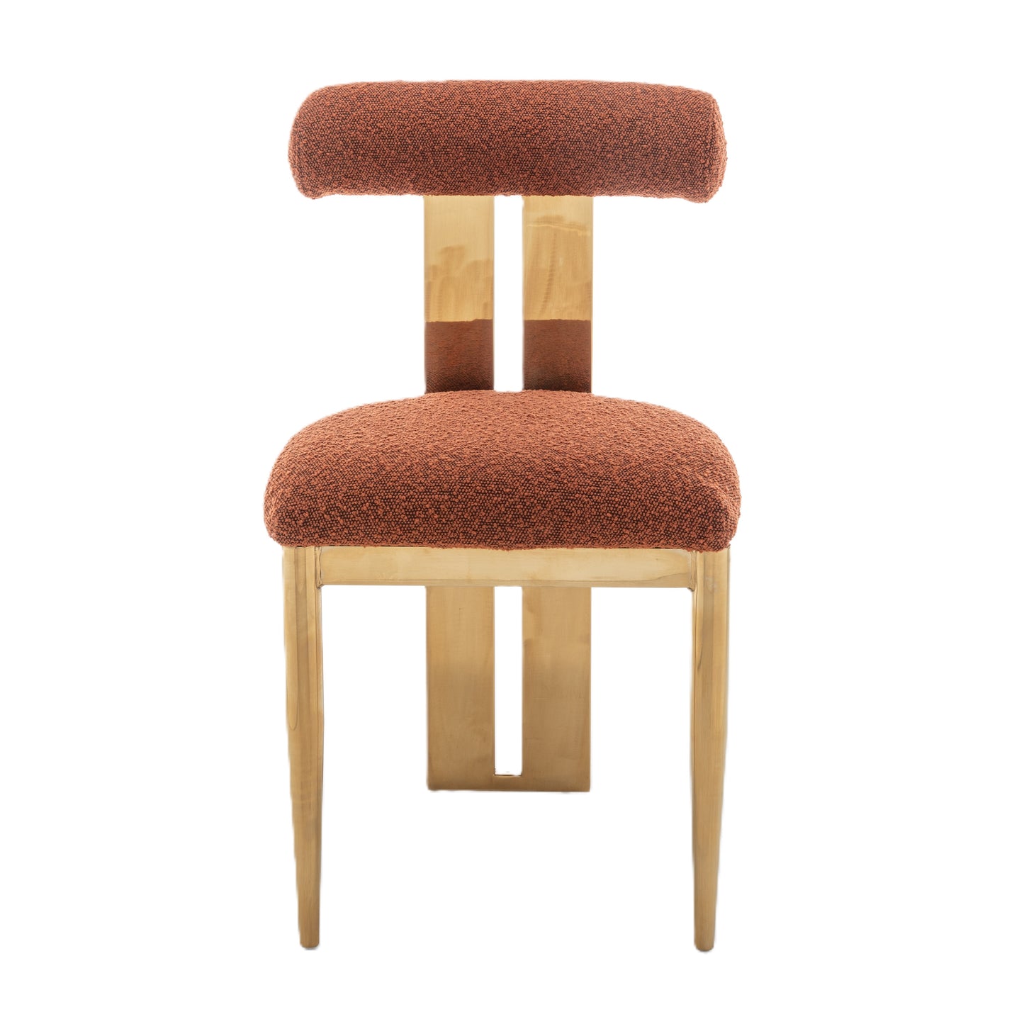 Cali Dining Chair - Gold/Bronze Boucle