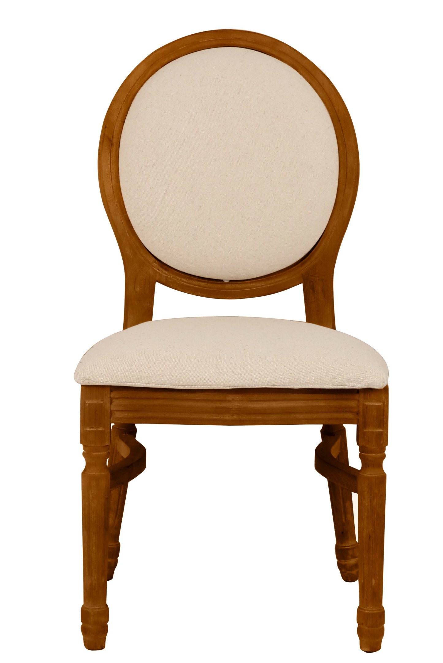 Ami Mahogany Chair - Burlap