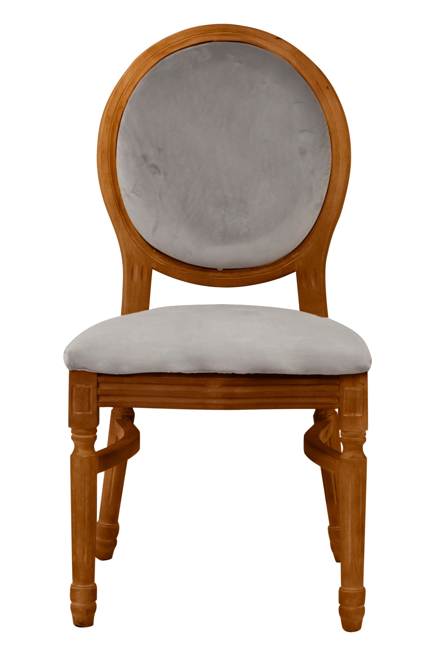 Ami Mahogany Chair - Grey