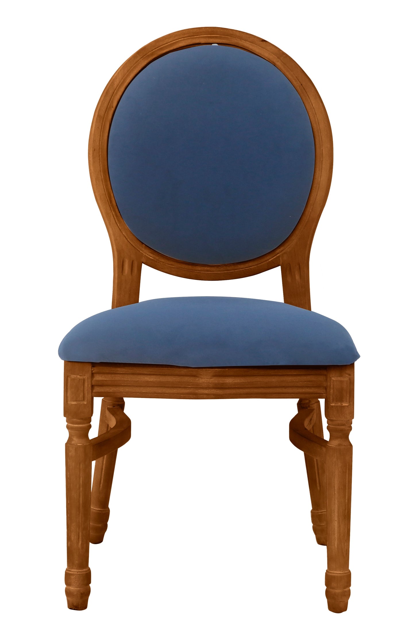 Ami Mahogany Chair - Navy Blue
