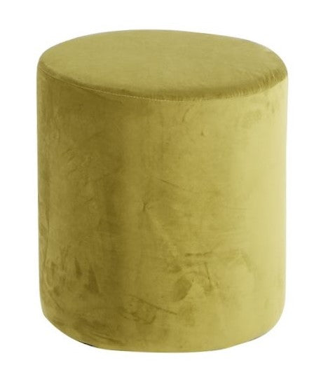 Round Ottoman Olive Green