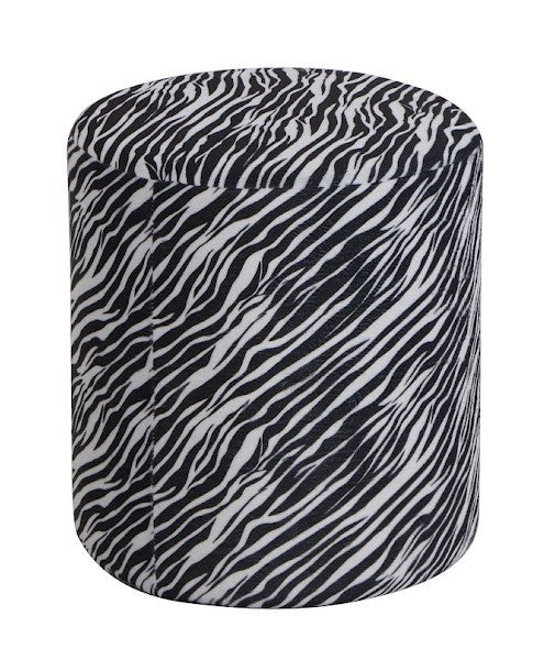 Round Ottoman Zebra