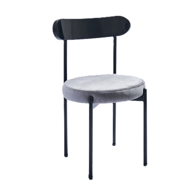 Ezra Black Chair - Grey