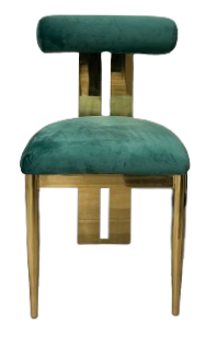 Cali Dining Chair - Gold/Green