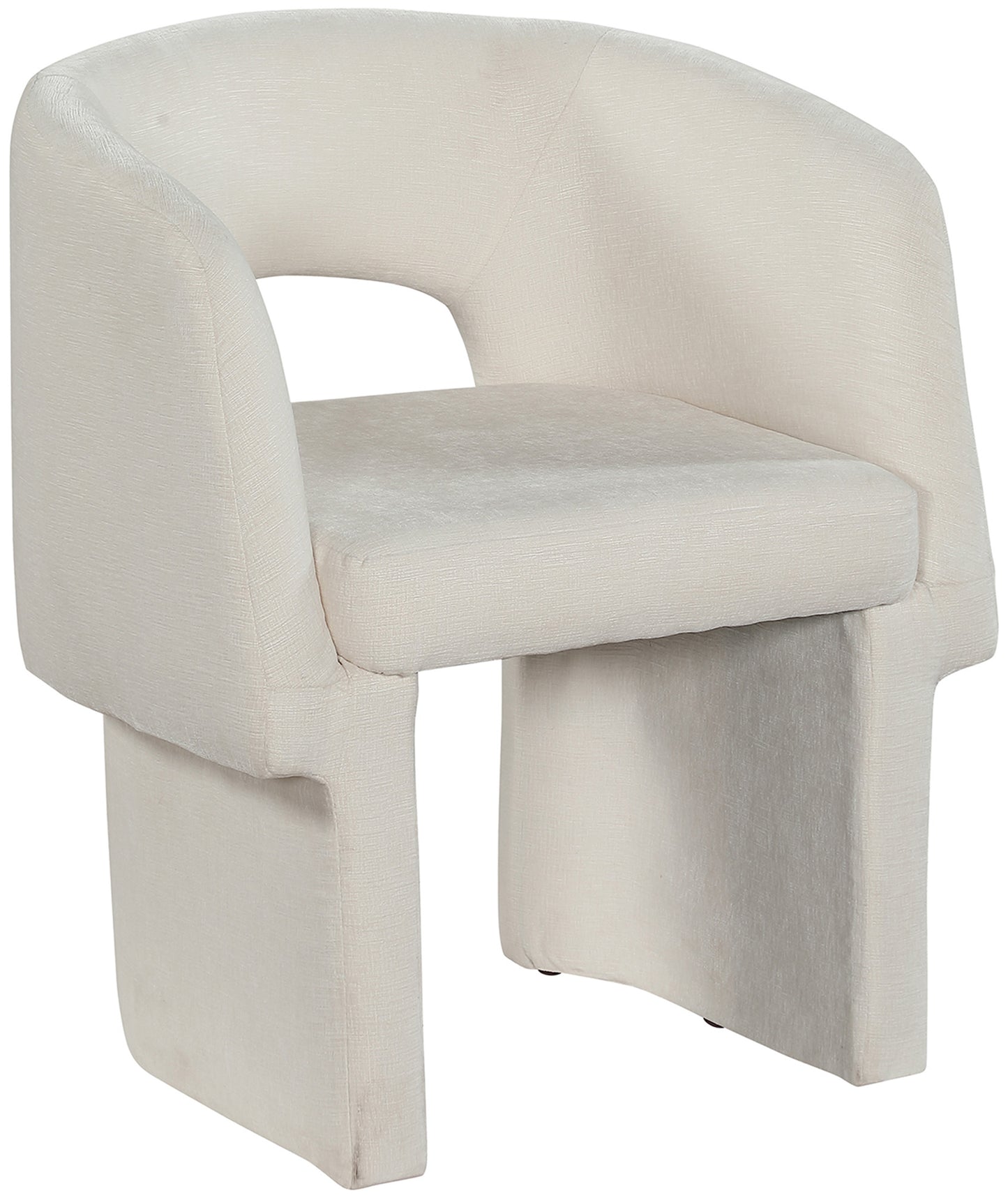 Kai Chenille Accent Chair - Cream