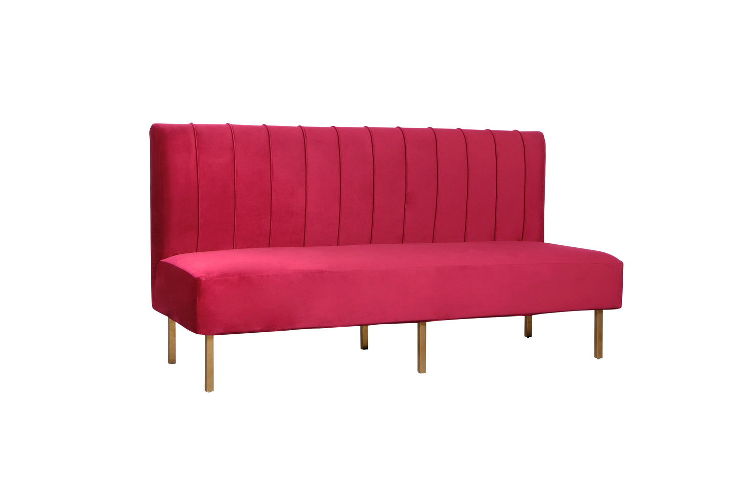 Brooklyn Ridge Armless Sofa - Maroon