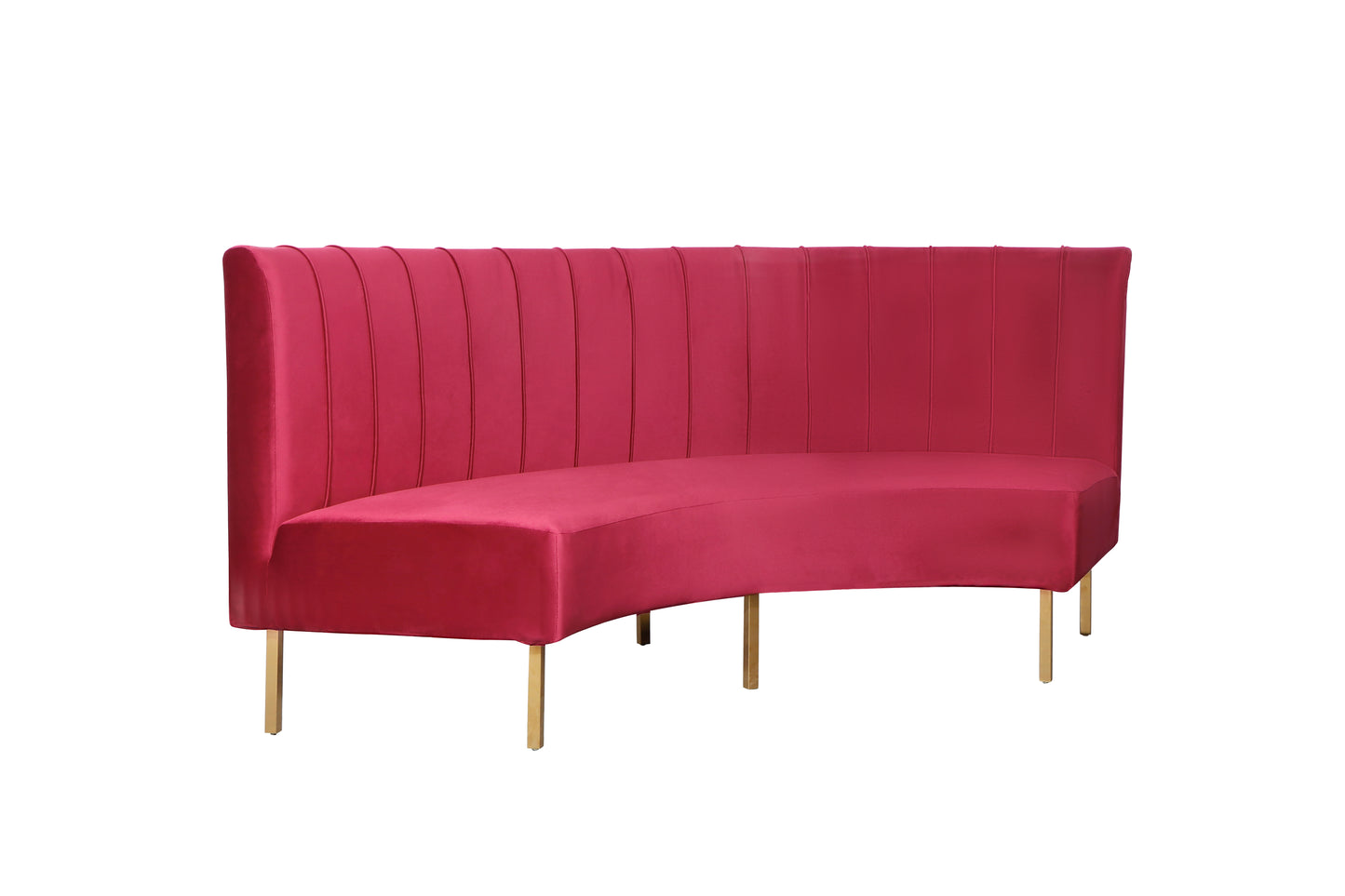 Brooklyn Ridge Banquette - Maroon