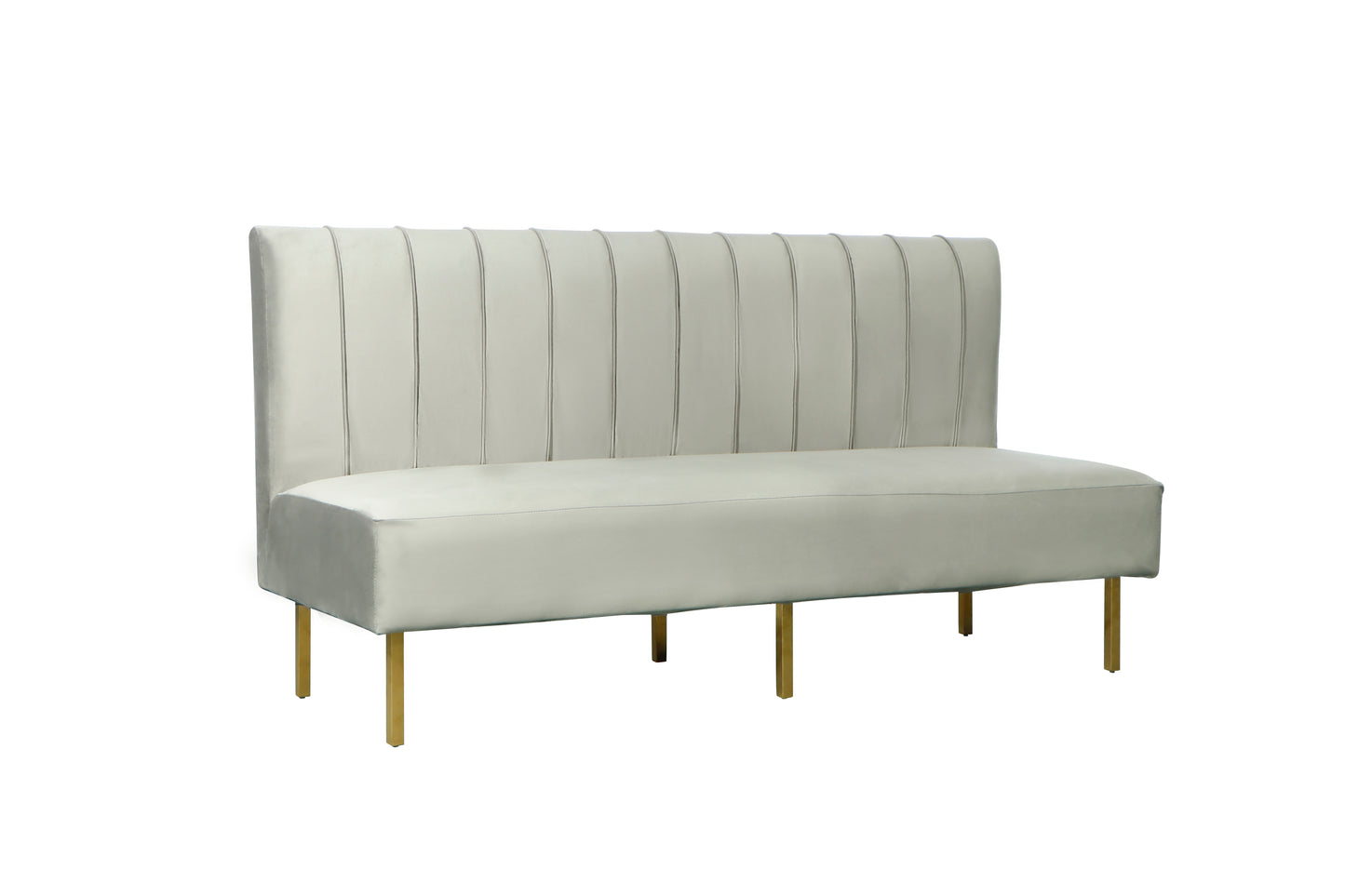 Brooklyn Ridge Armless Sofa - Grey