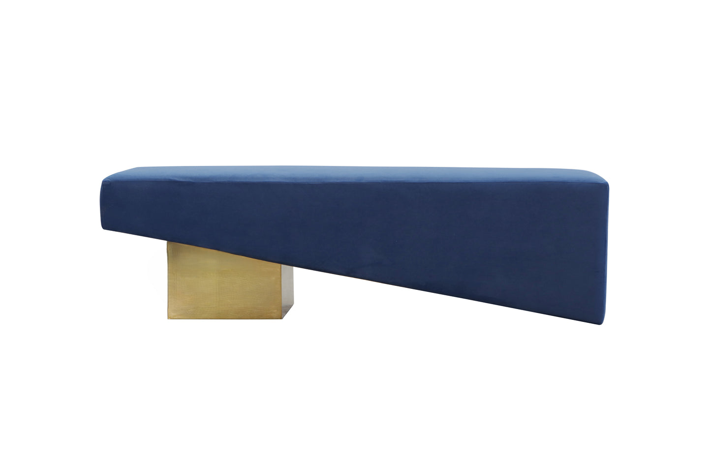 Beckham Bench - Gold/Navy Blue