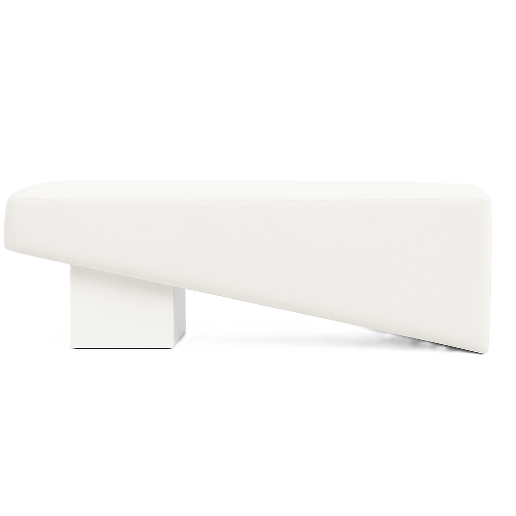 Beckham Bench - White/White