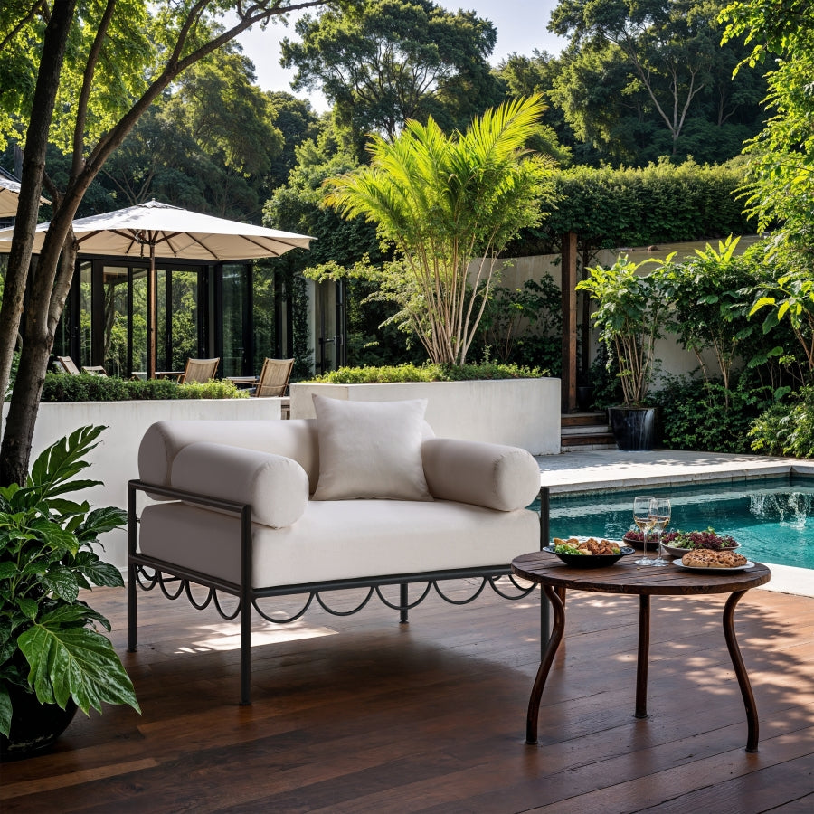 Portofino Armchair - Cream / Black