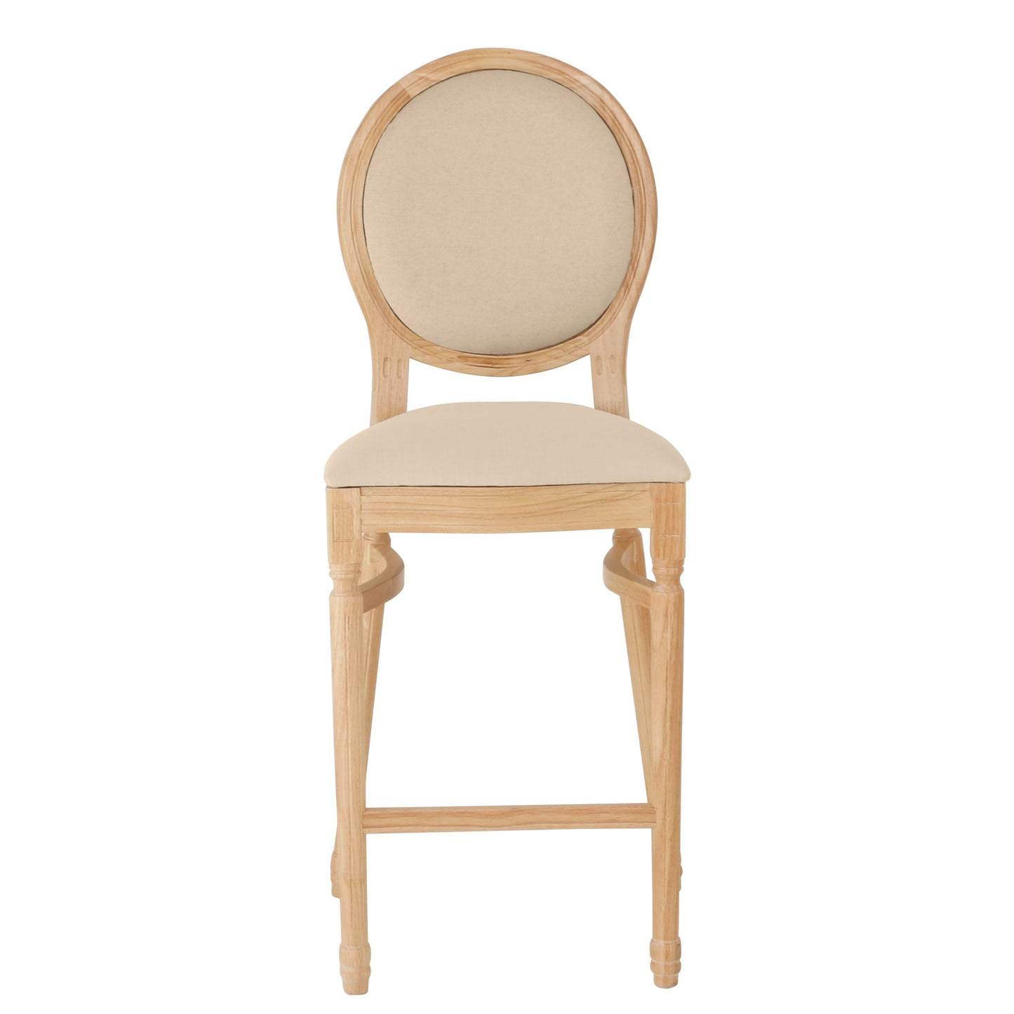 Ami Natural Barstool - Burlap