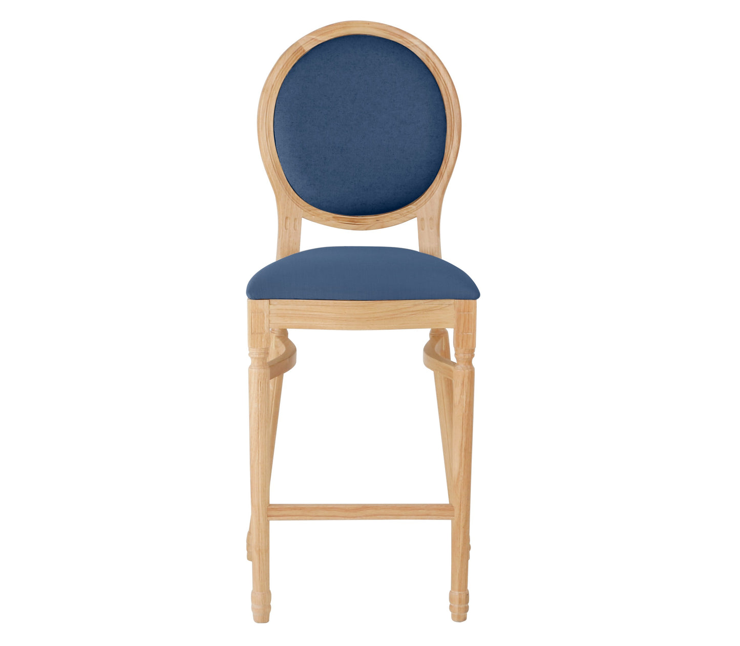 Ami Natural Barstool - Navy Blue