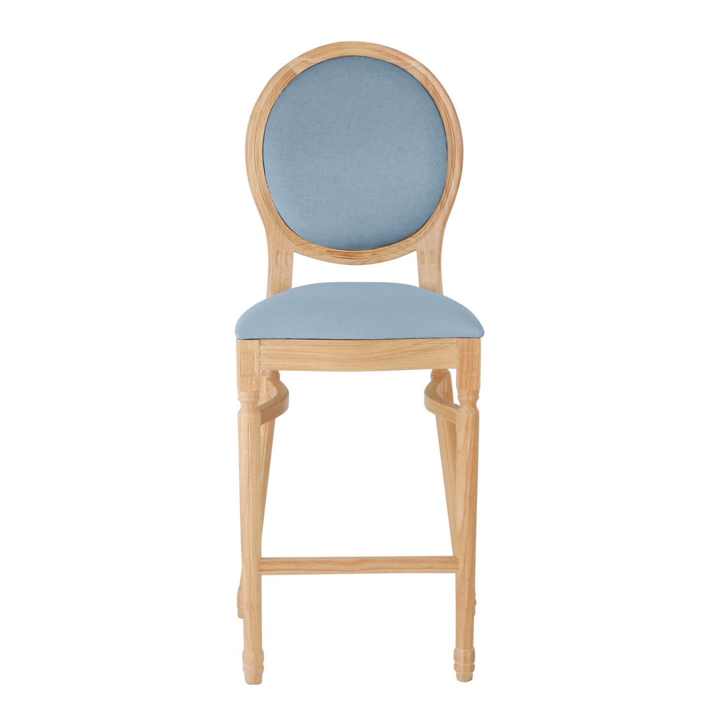 Ami Natural Barstool - Sea Blue