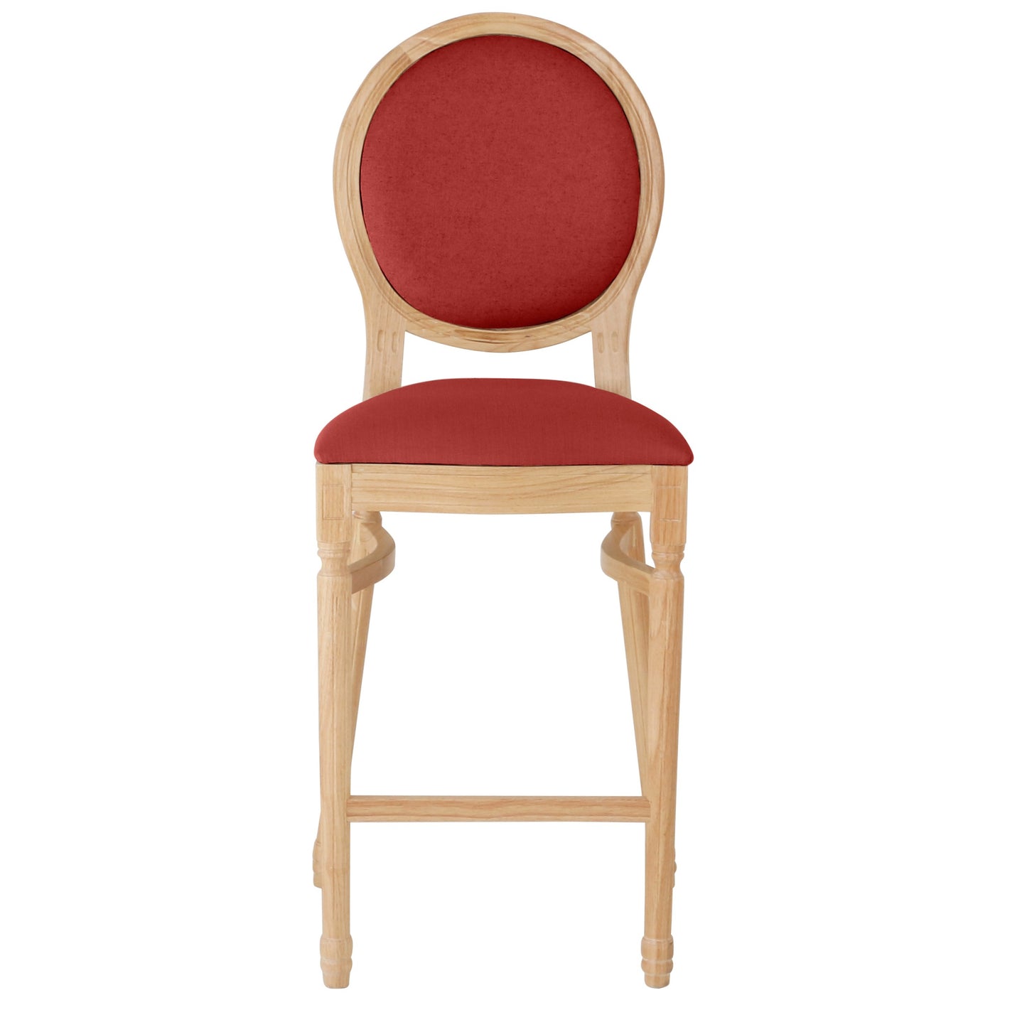 Ami Natural Barstool - Maroon