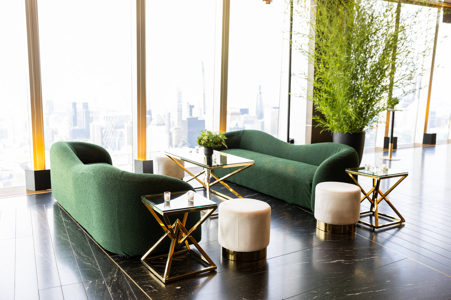 Ava Sofa Forest Green Boucle