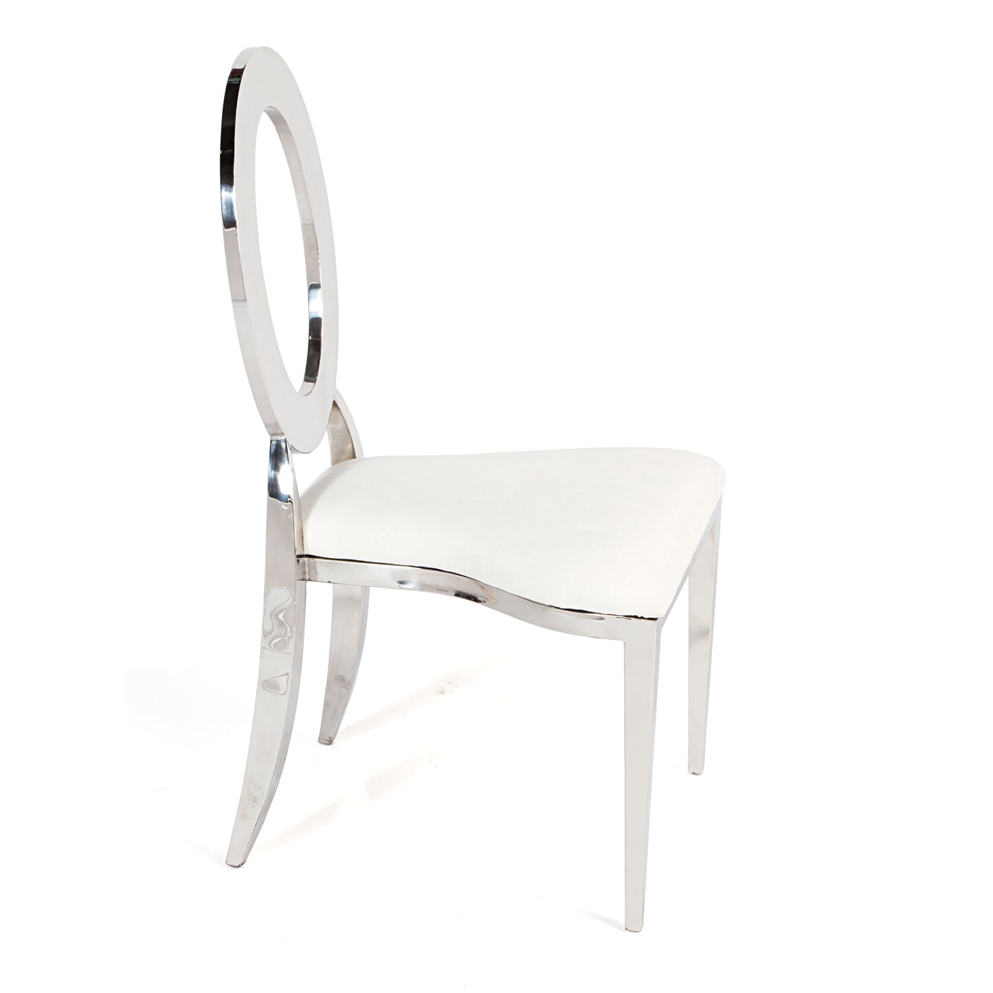 O Chair Silver/Ivory