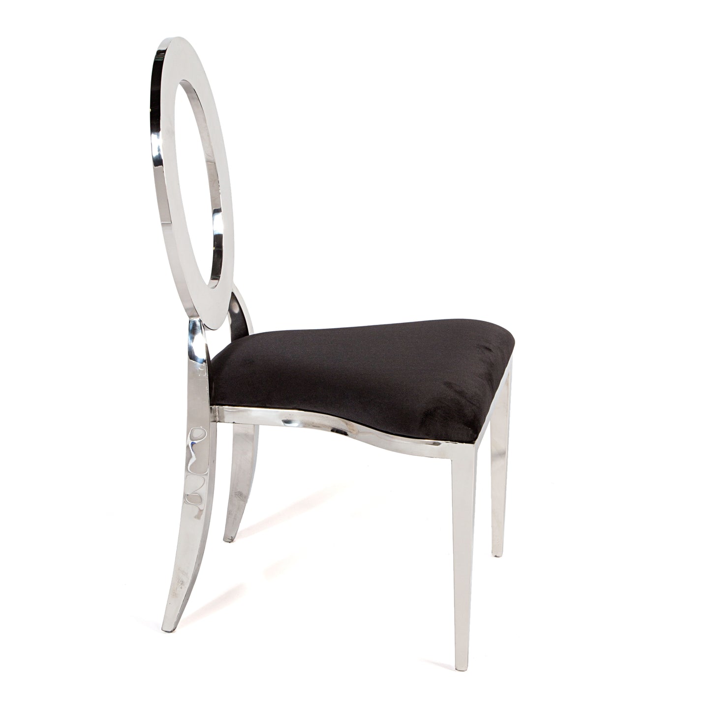 O Chair Silver/Black