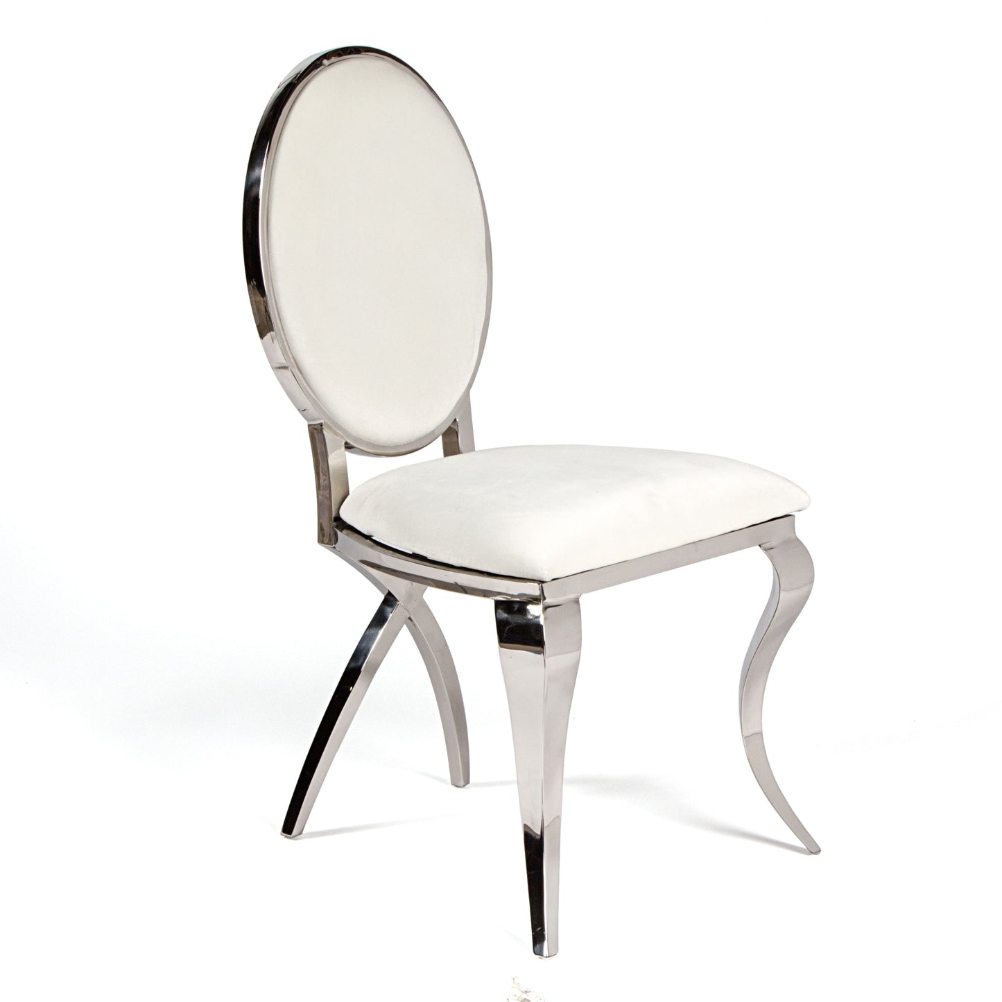 Eloise Chair Silver/Ivory Cushion