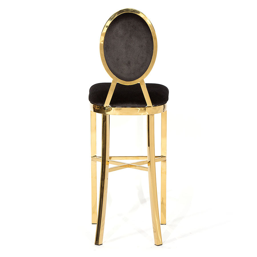 Marie Bar Stool Gold - Black