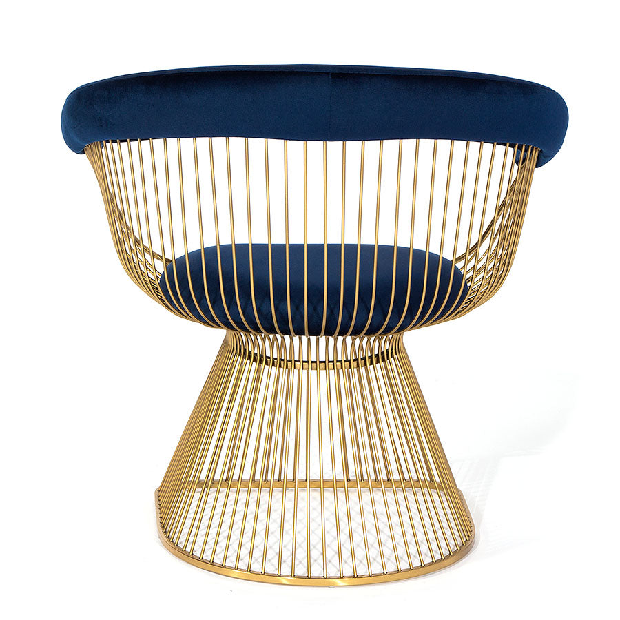 Nouveau Wire Chair Blue