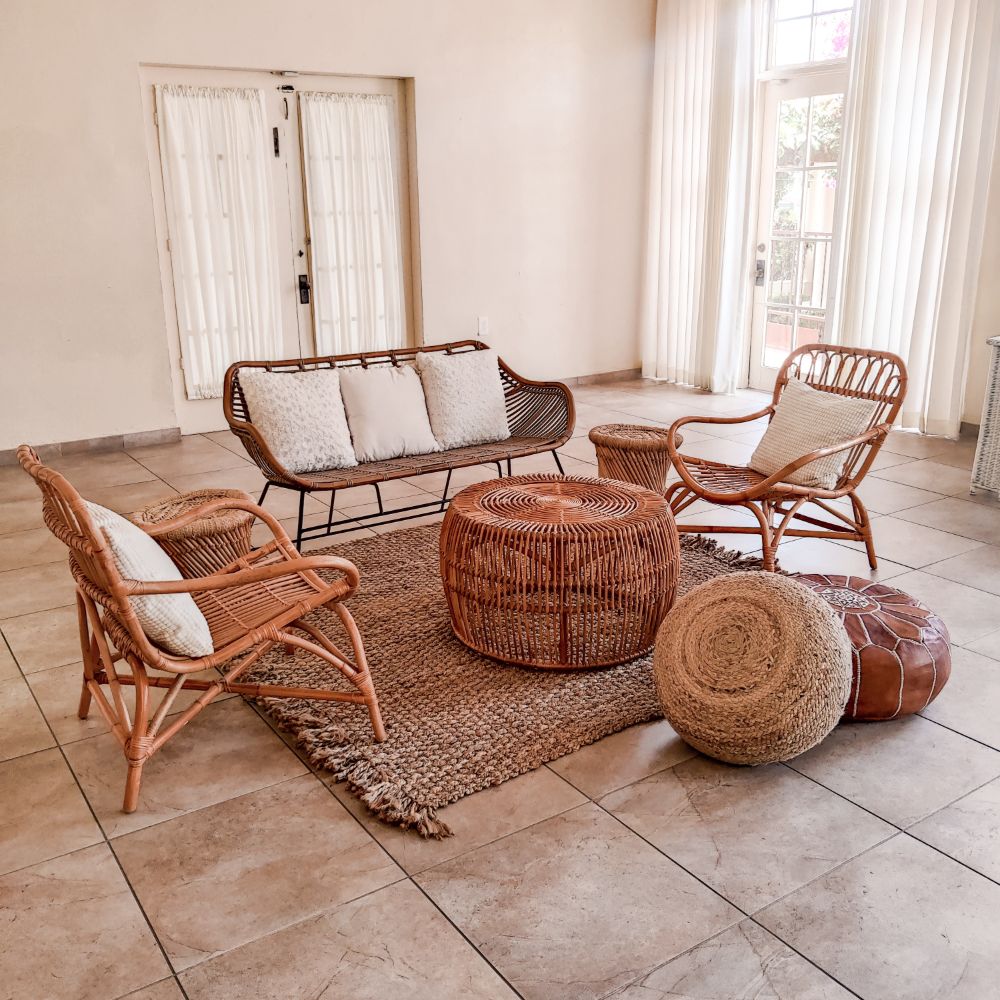 Boho Rattan Coffee Table