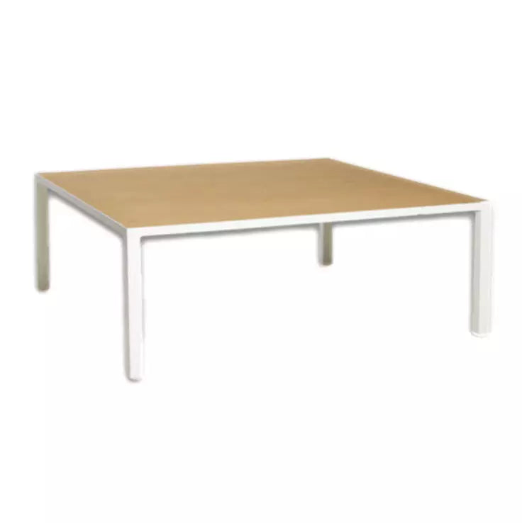 Square Line Coffee Table - White
