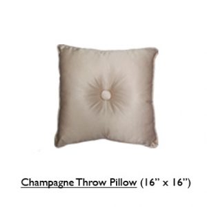 Champagne Throw Pillow