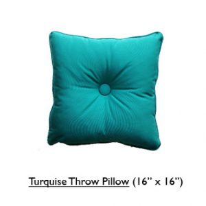 Turquoise Throw Pillow