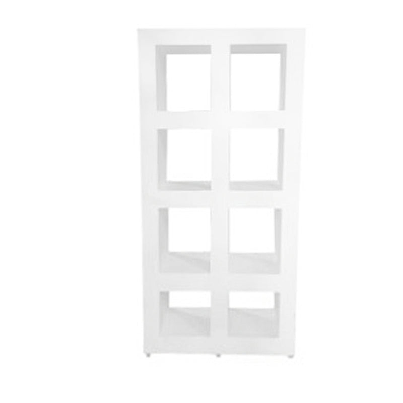 2 Column Deco White Wall Unit