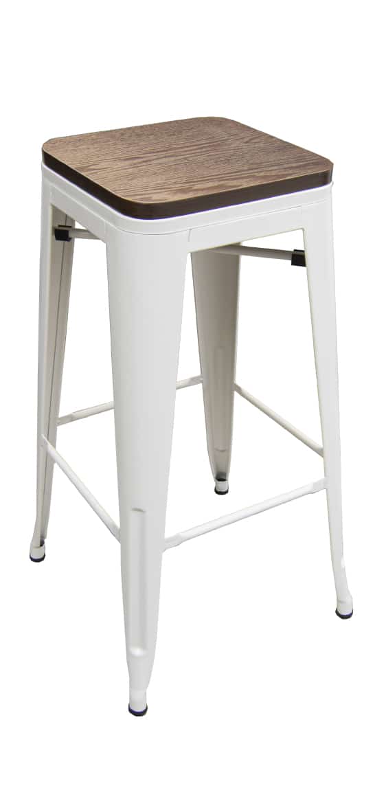 White Matte Barstool
