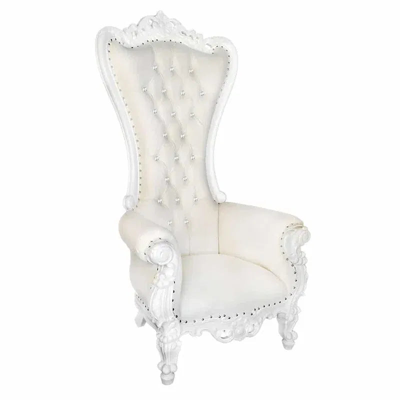 Throne Chair (White with White Trim)