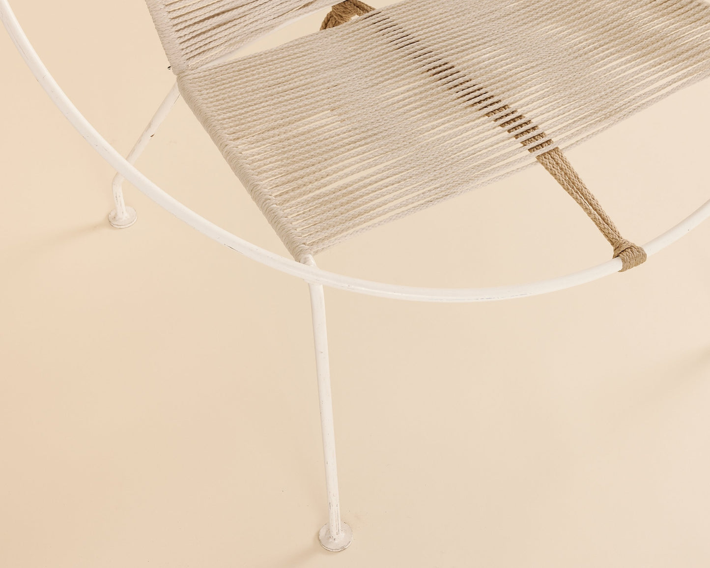 White Hemp Hoop Chair