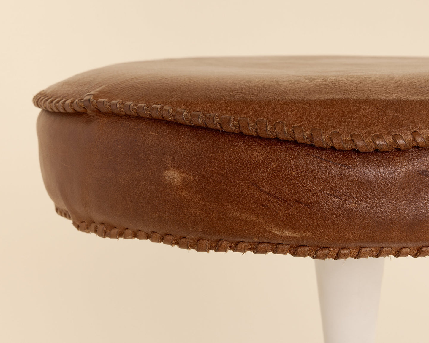 Leather Tulip Stool