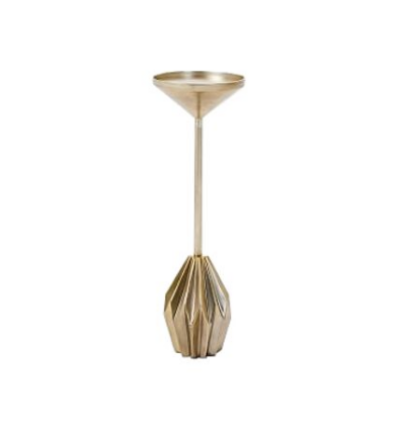 Faceted Brass Drink Table
