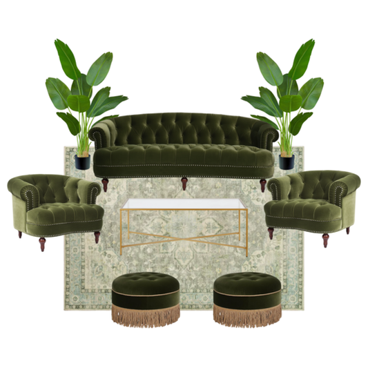 The Velvet Garden Lounge Setup