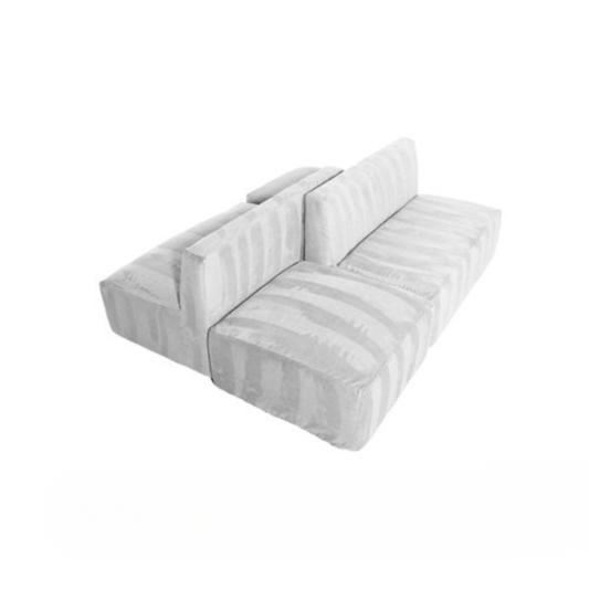 Mini Armless Island Bench - White