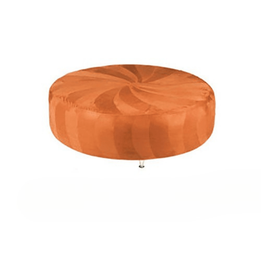 Huge Round Ottoman - Orange