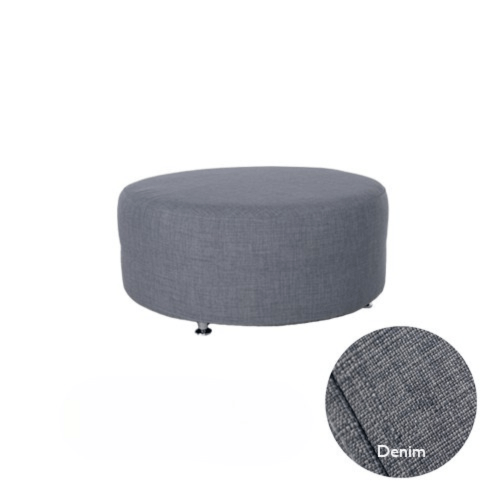 Oversized Ottoman - Denim